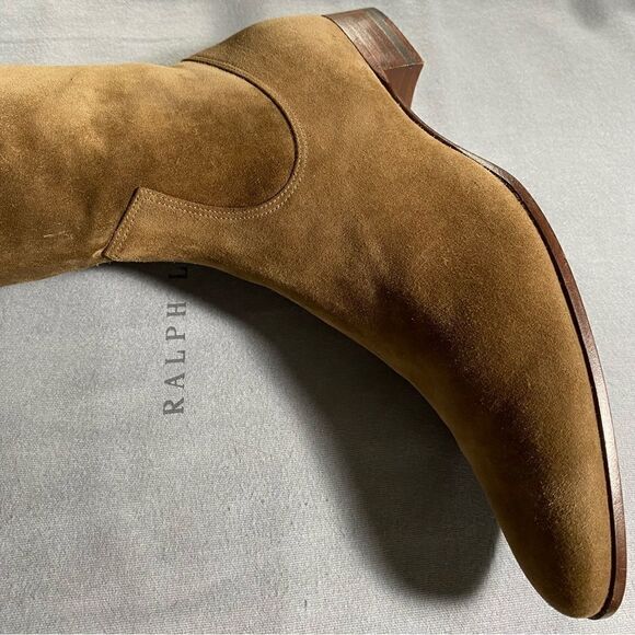 Ralph Lauren Fall 2006 Runway Collection Italian Mink Suede Over the Knee Boot - Picture 7 of 16